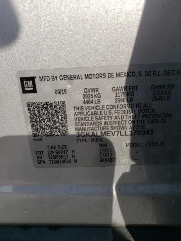 3GKALMEV7LL170343 GMC Terrain Sle