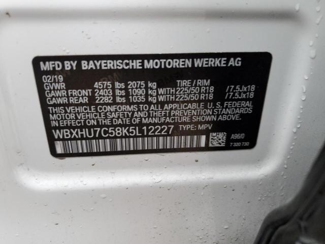 WBXHU7C58K5L12227 BMW X1 Sdrive28i