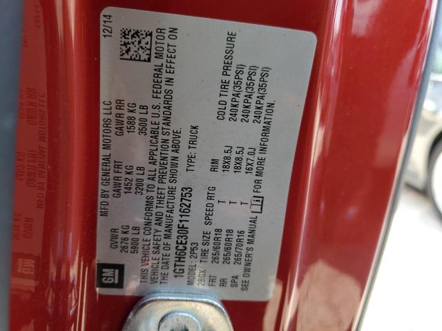 1GTH6CE30F1162753 GMC CANYON SLT