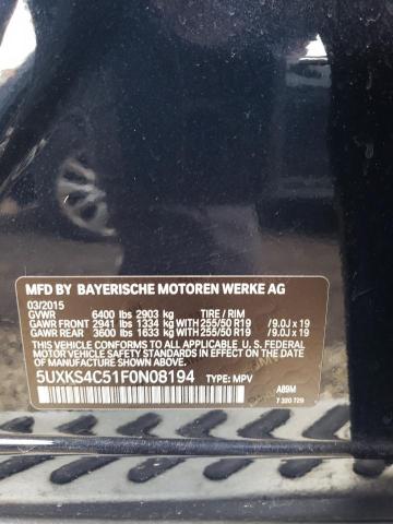 5UXKS4C51F0N08194 BMW X5 Xdrive35d