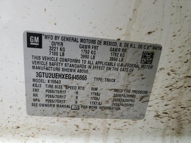 3GTU2UEHXEG445866 GMC Sierra K1500 Sle