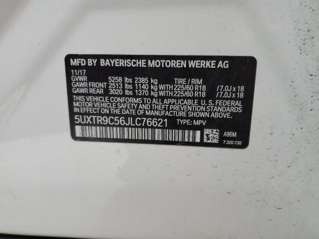 5UXTR9C56JLC76621 BMW X3 Xdrive30i