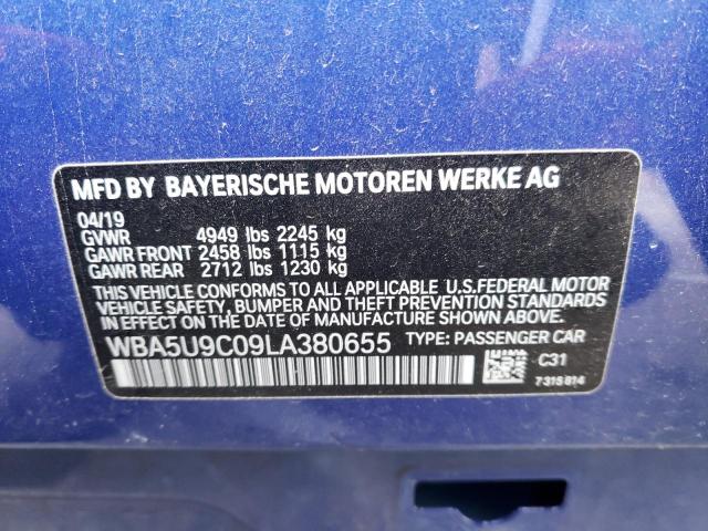WBA5U9C09LA380655 BMW M340XI