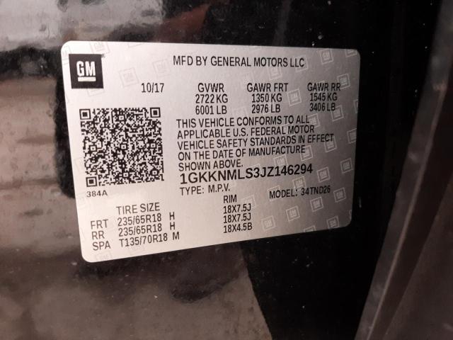 1GKKNMLS3JZ146294 GMC Acadia Slt-1