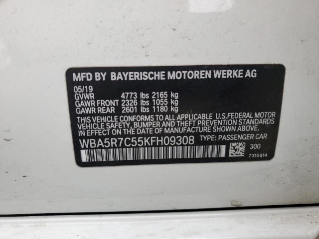WBA5R7C55KFH09308 BMW 330XI