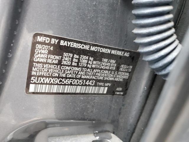 5UXWX9C56F0D51443 BMW X3 Xdrive28i