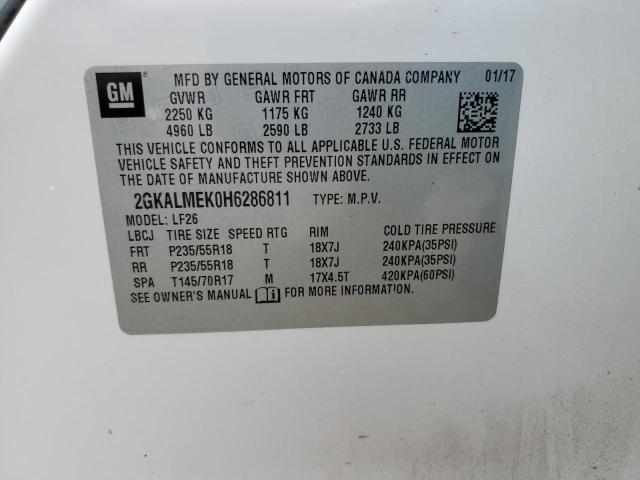 2GKALMEK0H6286811 GMC Terrain Sle