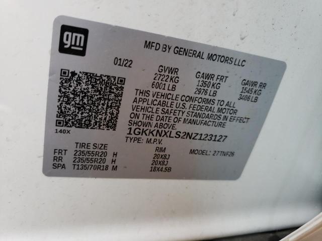 1GKKNXLS2NZ123127 GMC Acadia Denali
