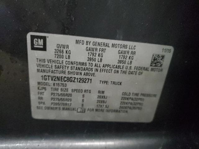 1GTV2NEC8GZ129271 GMC Sierra K1500 Slt