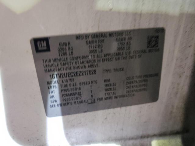 1GTV2UEC2EZ217028 GMC Sierra K1500 Sle