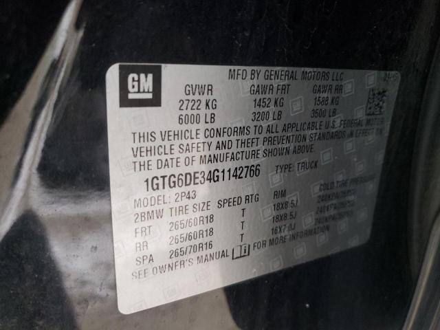 1GTG6DE34G1142766 GMC CANYON SLT