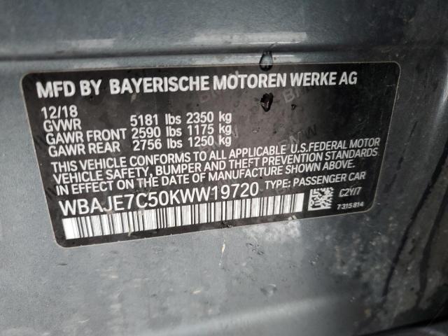 WBAJE7C50KWW19720 BMW 540 XI