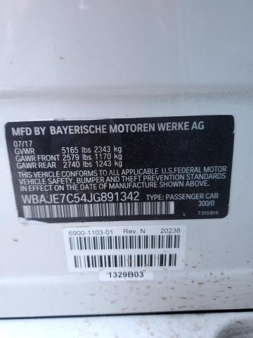 WBAJE7C54JG891342 BMW 540 XI