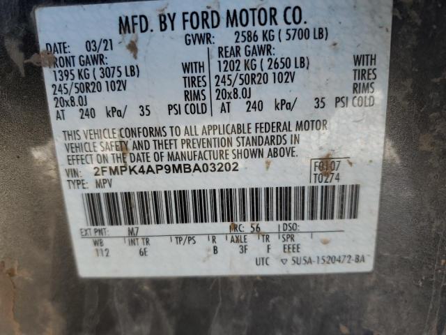 2FMPK4AP9MBA03202 Ford EDGE ST