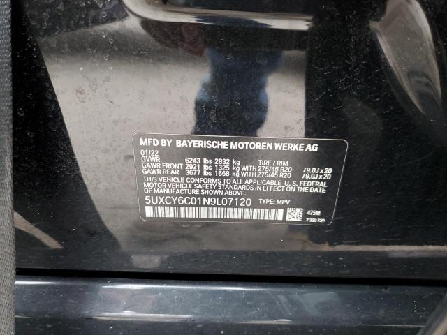 5UXCY6C01N9L07120 BMW X6 Xdrive40i