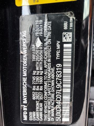5UXCR4C07L9C78319 BMW X5 Sdrive 40i