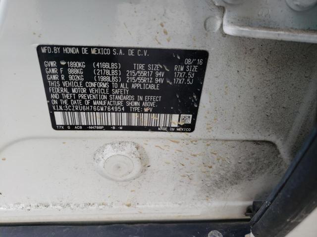 3CZRU6H76GM764954 Honda Hr-v Exl