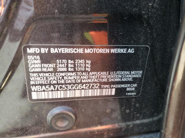 WBA5A7C53GG642732 BMW 528 XI