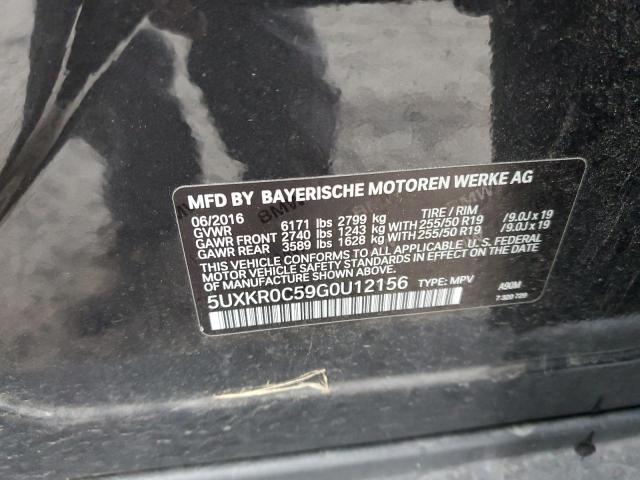 5UXKR0C59G0U12156 BMW X5 Xdrive35i