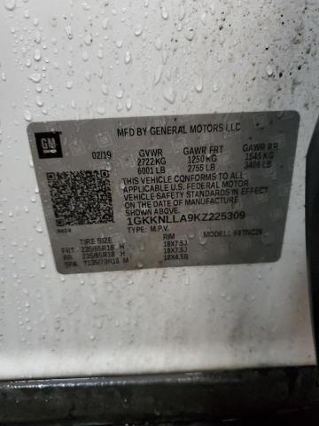 1GKKNLLA9KZ225309 GMC ACADIA SLE