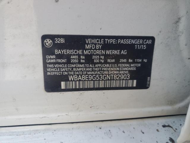 WBA8E9G53GNT82903 BMW 328 I Sulev