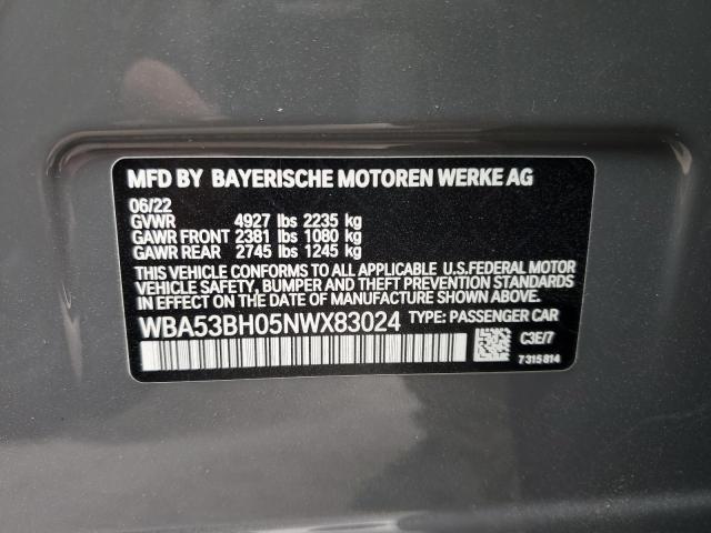 WBA53BH05NWX83024 BMW 530 I