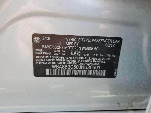 WBA8B3G50JNU36591 BMW 340 I