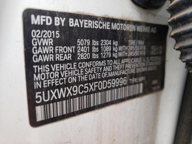 5UXWX9C5XF0D59996 BMW X3 Xdrive28i