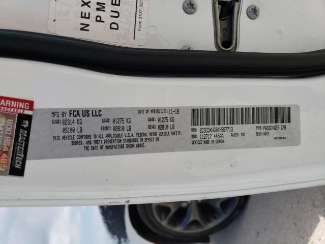 2C3CDXHG0KH567713 Dodge CHARGER GT