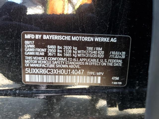 5UXKR6C3XH0U14047 BMW X5 Xdrive50i