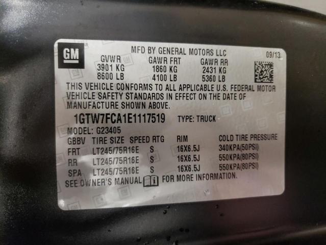 1GTW7FCA1E1117519 GMC Savana G2500