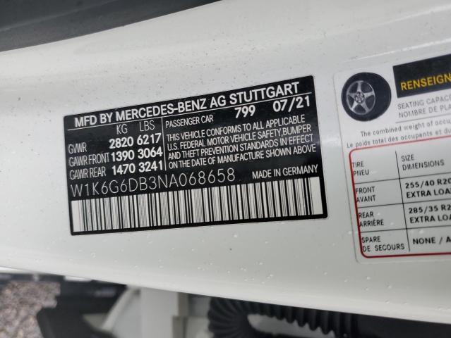 W1K6G6DB3NA068658 Mercedes-Benz S 500 4matic