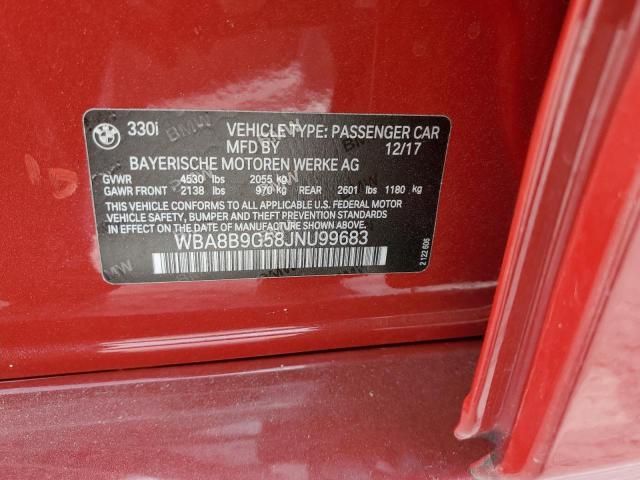 WBA8B9G58JNU99683 BMW 330 I