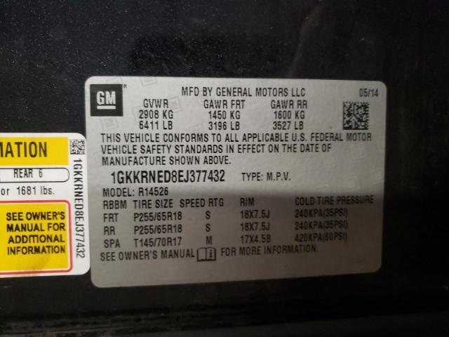 1GKKRNED8EJ377432 GMC ACADIA SLE