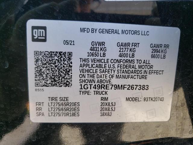 1GT49RE79MF267383 GMC Sierra K2500 Denali