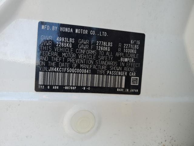 JH4KC1F50GC000841 Acura RLX TECH
