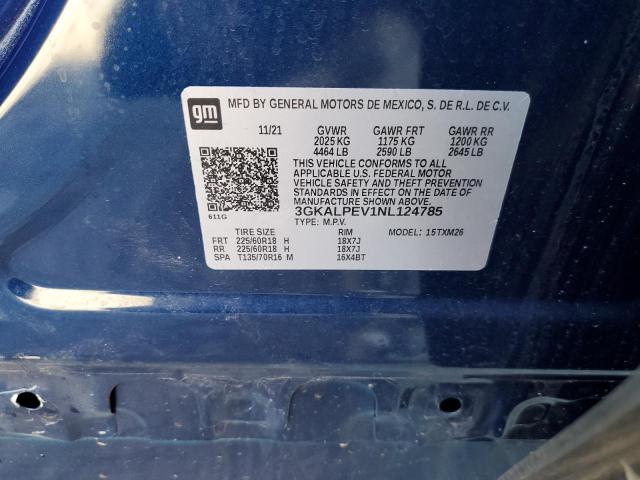 3GKALPEV1NL124785 GMC Terrain Slt
