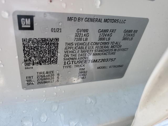 1GTU9EET6MZ203757 GMC Sierra K1500 At4