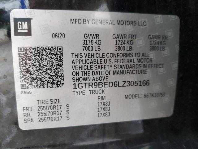 1GTR9BED6LZ305166 GMC Sierra K1500 Sle