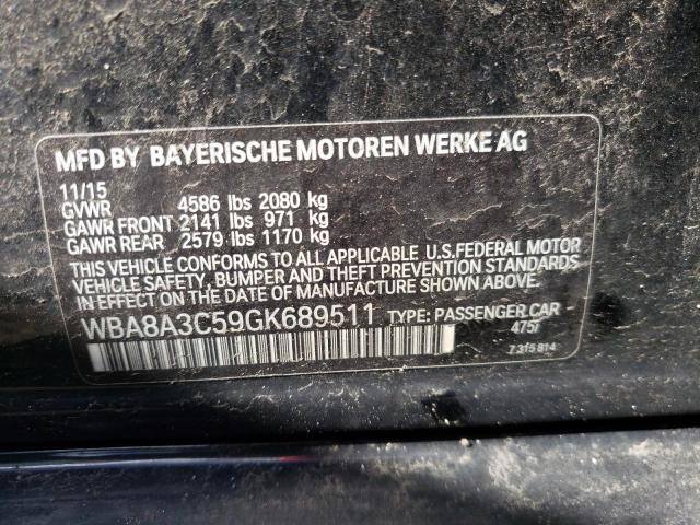 WBA8A3C59GK689511 BMW 320 XI