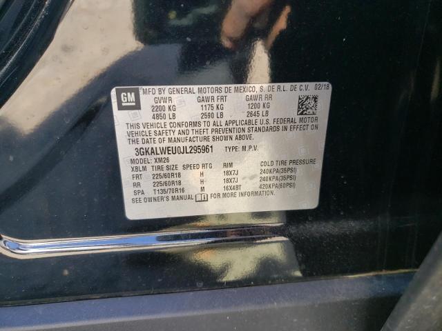 3GKALWEU0JL295961 GMC Terrain Slt