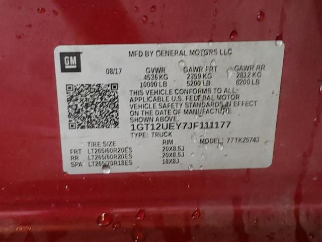1GT12UEY7JF111177 GMC Sierra K2500 Denali