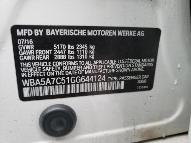 WBA5A7C51GG644124 BMW 528 XI