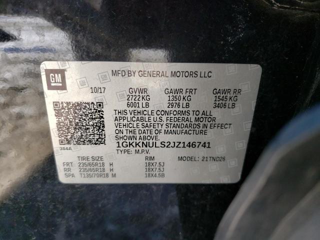 1GKKNULS2JZ146741 GMC Acadia Slt-1