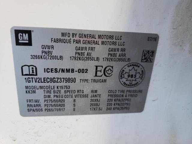 1GTV2LEC8GZ379890 GMC Sierra K1500
