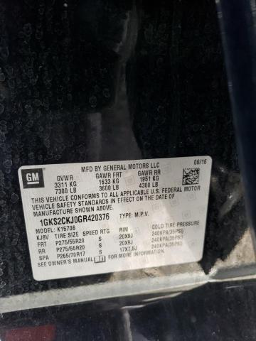 1GKS2CKJ0GR420376 GMC YUKON DENALI