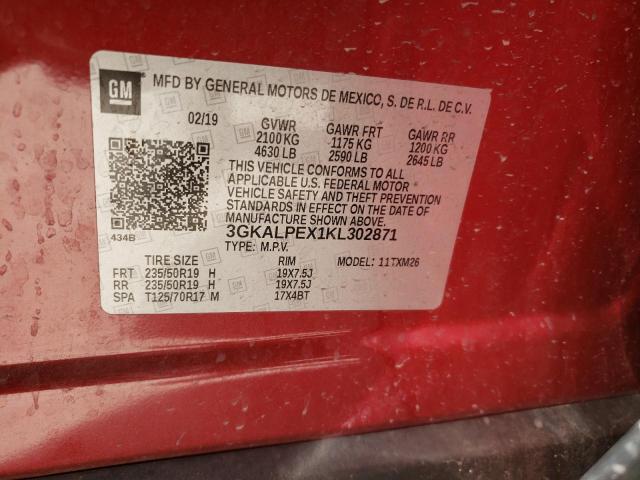 3GKALPEX1KL302871 GMC Terrain Slt