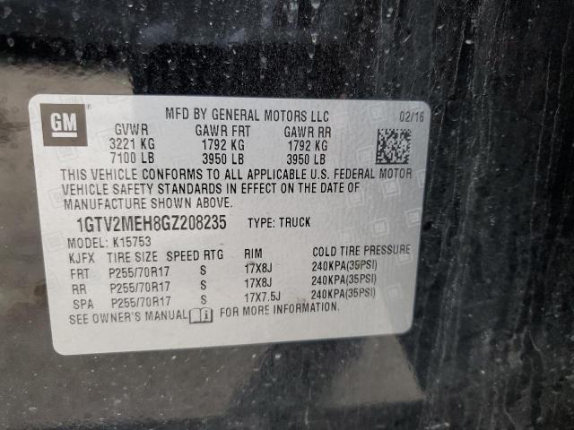 1GTV2MEH8GZ208235 GMC Sierra K1500 Sle