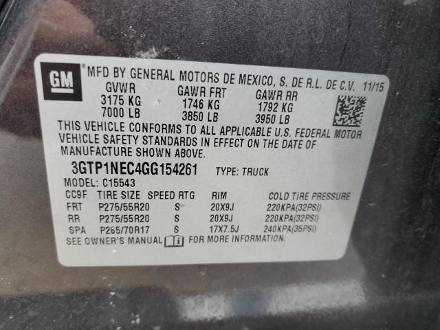 3GTP1NEC4GG154261 GMC Sierra C1500 Slt