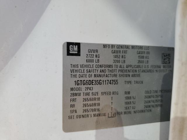 1GTG6DE35G1174755 GMC CANYON SLT